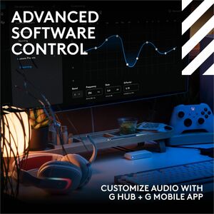 Logitech G Astro A20 X LIGHTSPEED Wireless Gaming Headset for PS5, Xbox, Switch, PC with 2-system PLAYSYNC Audio, Bluetoot