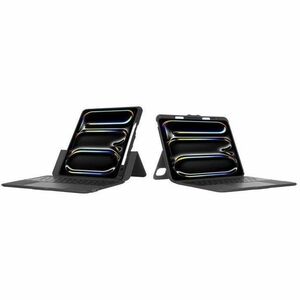 Targus VersaVu THZ989UK Tastatur/Cover (Folie) für 33 cm (13 Zoll) Apple iPad Pro 13 (2024) Tablet - Schwarz - Thermoplast