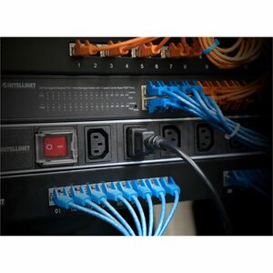 Cable de alimentación divisor en Y, un conector C14 a 2 x C13, 1.8 m, Cable de alimentación doble con dos conectores C13 h