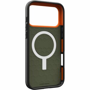 Urban Armor Gear Civilian iPhone 17 Pro Max Case - Olive/Orange - For Apple iPhone 17 Pro Max Smartphone - Olive, Orange -