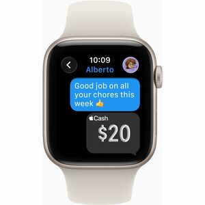 Apple Watch SE 3�GPS 40mm�Starlight Aluminium Case with Starlight Sport Band - M/L