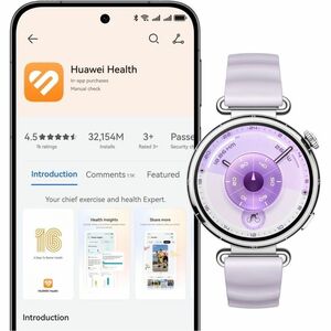 Huawei WATCH GT 6 Smart Watch - Round Case Shape - 41.30 mm Case Height - 41.30 mm Case Width - Purple Body Color - Purple