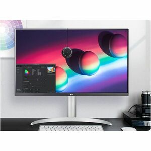 LG UltraFine 27UP850K-W 27" (68.6 cm) Class 4K UHD LCD Monitor - 16:9 - White - 27" (68.6 cm) Viewable - In-plane Switchin