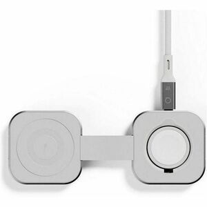 LinQ Induction Charger - Charcoal White - For Smartphone, MagSafe-enabled Device, iPhone, AirPod, Smartwatch - Foldable, M