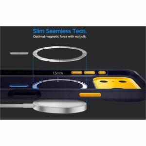 Caseology Nano Pop Case for Apple iPhone 17 Pro Smartphone - textured dot - Blueberry Navy - Scratch Resistant, Drop Resis