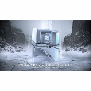 Aorus STEALTH X870 A STEALTH ICE Gaming Desktop Motherboard - AMD X870 Chipset - Socket AM5 - ATX - Ryzen 5, Ryzen 7 Proce