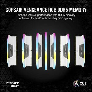 Módulo RAM Corsair Vengeance RGB para Placa Base, Computadora de escritorio, Computador - 32GB (2 x 16GB) - RGB - DDR5-600