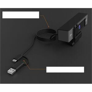 j5create JVCU435 Webcam - 8 Megapixel - 30 fps - Black, Silver - USB 2.0 Type A - 1 Each - 4K - 3840 x 2160 Video - CMOS S