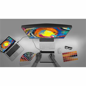 Monitor LED BenQ DesignVue PD2706U 27"" (68.6cm) Clase 4K UHD - 16:9 - Gris Oscuro - 27"" (68.6cm) Viewable - Tecnología c