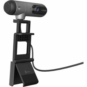 j5create JVU302-N Webcam - 5 Megapixel - 60 fps - Black - USB 2.0 Type A/USB Type C - 1 Pack(s) - 2K, Full HD - 2560 x 144
