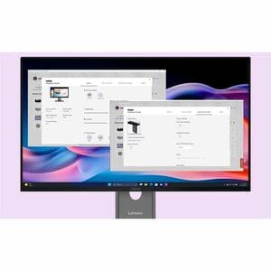 Lenovo ThinkVision P24Q-40 24" Class WQHD LED Monitor - 16:9 - Raven Black - 23.8" Viewable - In-plane Switching (IPS) Tec
