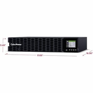 CyberPower OL3KRTHD Smart App Online UPS Systems - 3000VA/2700W, 100 - 125 VAC, NEMA L5-30P, 2U, Rack / Tower, Sine Wave, 
