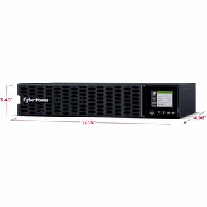 CyberPower OL1K5RTHD Smart App Online UPS Systems - 1500VA/1350W, 100 - 125 VAC, NEMA 5-15P, 2U, Rack / Tower, Sine Wave, 