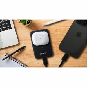 Adata R050 5000 mAh Power Bank - For iPhone, Smartphone - Lithium Polymer (Li-Polymer) - 5000 mAh - 20 W - 3 A, 2.22 A - 5