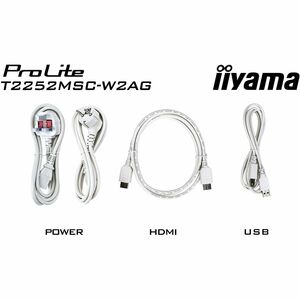 iiyama ProLite T2252MSC-W2AG 22 Zoll Klasse LCD-Touchscreen-Monitor - 16:9 Format - 5 ms Reaktionszeit - 54,6 cm (21,5 Zol