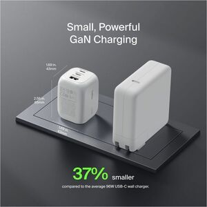 Belkin BoostCharge Pro 3-Port GaN Wall Charger 100W - 100 W - White