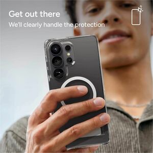 ZAGG Crystal Palace Snap Case for Samsung Galaxy S26 Smartphone - Textured Edge, Textured Grip - Transparent - Drop Resist