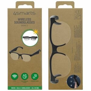 4smarts SoundGlasses Sport 2 Smart-Brille - Eye, Ohren Tragbar - Schwarz - Musik-Player, Telefon - Ja - Bluetooth - Blueto