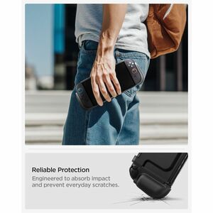 Spigen Ultra Hybrid Case for Nintendo Gaming Console - Frost Black - Shock Absorbing, Wear Resistant, Scratch Resistant - 