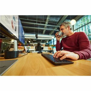 HP 725 键盘鼠标 - 英文 - A 型 USB 剪刀 无线 Bluetooth/RF 2.40 GHz 键盘 - 键盘/键盘颜色: 夜幕黑 - A 型 USB 无线 Bluetooth/RF 鼠标 - 4000 dpi - 5 按钮 - 