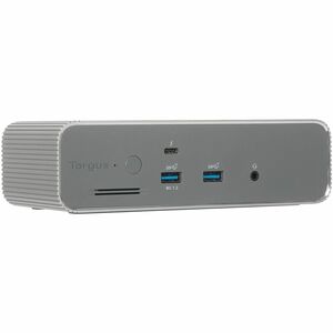 Targus EcoSmart DOCK230EUZ Thunderbolt 5 Docking Station für Workstation, Mikrofon, Lautsprecher, Kopfhörer, Tastatur, Mau