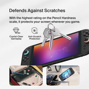 Belkin ScreenForce TemperedGlass Blue Light Filter Screen Protector for Nintendo Switch - For LCD Gaming Console - Scratch