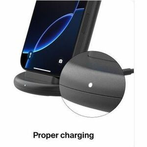 Belkin BoostCharge Induktionsladegerät - Schwarz - für Qi-fähiges Gerät, Smartphone, iPhone - Eingangsstecker: USB - Schne