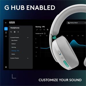 Logitech G325 LIGHTSPEED Wireless Bluetooth Gaming Headset, All-Day Comfort, Built-In Mic with Noise Reduction, 24-Bit Aud