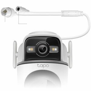 Tapo TC47 3 Megapixel Outdoor 2K Network Camera - Colour - 1 - 30.18 m Infrared/Color Night Vision - H.264 - 2304 x 1296 -