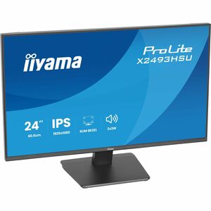 iiyama ProLite X2493HSU-B1 24" Class Full HD LED Monitor - 16:9 - Matte Black - 60.5 cm (23.8") Viewable - In-plane Switch
