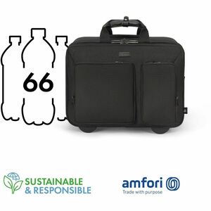 Dicota SEVEN Tasche (Kleberoller) für 35,6 cm (14 Zoll) bis 40,6 cm (16 Zoll) Notebook - 1680D Polyethylenterephthalat (PE