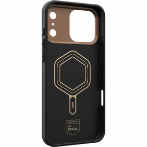 Urban Armor Gear Fibr Armr Case for Apple iPhone 17 Pro Max Smartphone - Graphite, Bronze - Anti-slip, Drop Resistant, Hea
