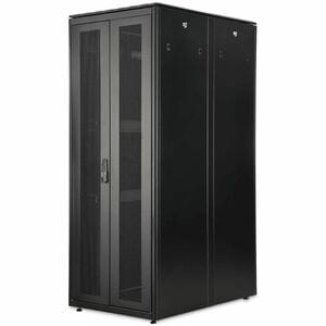 Digitus Unique 42U Bodenstehend Geschlossener Schrank Rackschrank für Server, PDU1135 mm Regaltiefe - Schwarz - Stahl, Ble