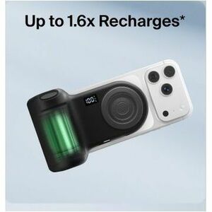 Belkin Stage PowerGrip CTA006 Lade-Kameragriff/Powerbank - Dunkelgrau - USB - Batterie - Tragbar
