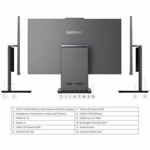 Computador Todo en Uno Lenovo ThinkCentre neo 55a 24 Gen 6 13FA003VLS - AMD Ryzen 7 250 - 16GB - 1TB PCI Express 4.0 SSD -