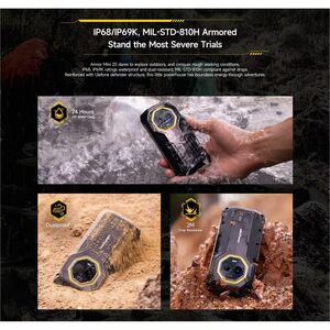 Ulefone Armor Mini 20 256 GB Smartphone - 11.9 cm (4.7") LCD HD+ 720 x 1600 - Octa-core (Cortex A76Dual-core (2 Core) 2.20