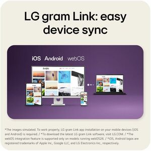 LG gram 16U55U-G.AU75A3 40.6 cm (16") Copilot+ PC Notebook - WUXGA - 60 Hz - AMD Ryzen AI 7 445 - 16 GB - 512 GB SSD - Eng