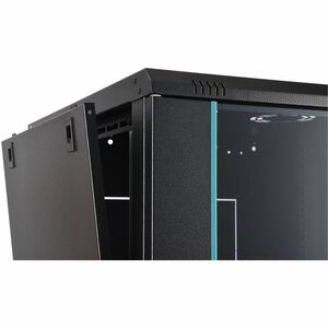 Digitus Dynamic-N 12U Wandmontierbar Geschlossener Schrank Rackschrank für Networking, Server - Schwarz - Stahl, Glas, Ble
