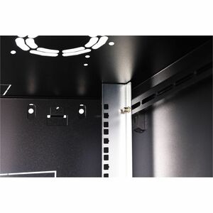 Digitus Dynamic-N 7U Wandmontierbar Geschlossener Schrank Rackschrank für Networking, Server - Schwarz - Stahl, Glas, Blec