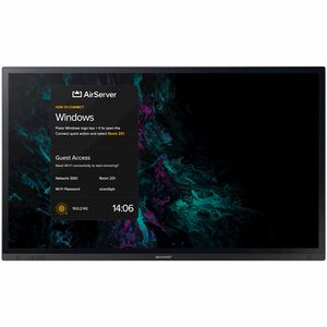Sharp NEC Display PN-LA862 2184,40 mm 4K UHD LCD Collaboration Display - InGlass - Touchscreen - 16:9 Seitenverhältnis - 3
