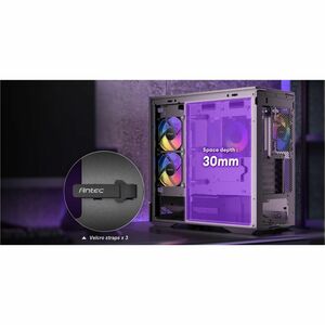 Boîtier d'ordinateur Antec Constellation - Noir - En verre trempé, Mesh, Acier, Plastique - 1 x 240mm, 1 x 120mm Fan(s) In