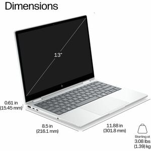 EliteBook 8 G2i 13.3IN Flip U5 325 AG 300n UWVA with IR Touchscreen Display 32GB LP 512GB Value No WWAN WiFi 7 Pen 62WHr B