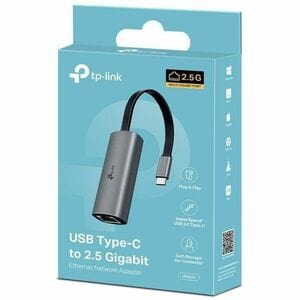 TP-Link UE302C 2.5Gigabit Ethernet Adapter for Tablet, Mac, Notebook, PC, Router, Switch - 2.5GBase-T - Portable - USB 3.0