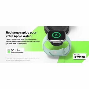 Belkin UltraCharge Pro Induktionsladegerät - Dunkelgrau - für Qi2-fähiges Gerät, iPhone, Smartwatch, MagSafe-fähiges Gerät
