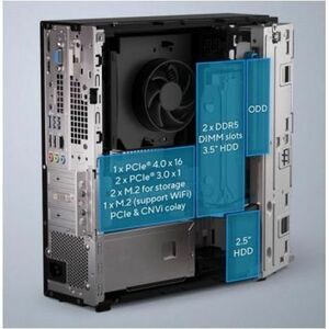 Asus ExpertCenter D5 D501SER-5145002700 Desktop Computer - Intel Core i5 14th Gen i5-14500 - 8 GB - 512 GB PCI Express NVM