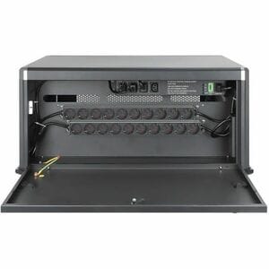Laptop Charging Cabinet Desktop via AC Adapter (EU) 20-bay, Install device's AC Adapter (power cables) into unit, Suitable