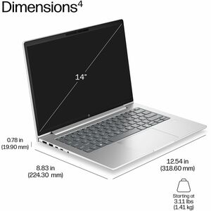 HP ProBook 4 G2a 40.6 cm (16") Copilot+ PC Notebook - WUXGA - AMD Ryzen AI 5 Ryzen AI 400 430 - 16 GB - 512 GB SSD - Pike 