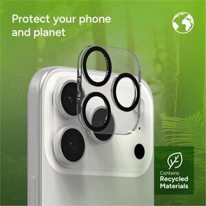 invisibleSHIELD Glass Elite Camera Lens Protector - Black - Tempered Glass