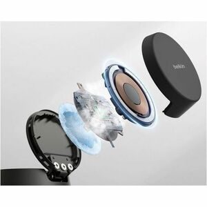 Belkin UltraCharge WIZ052 Induktionsladegerät - Weiß - für Smartphone, Smartwatch, iPhone, Ohrhörer, Qi2-fähiges Gerät - 1