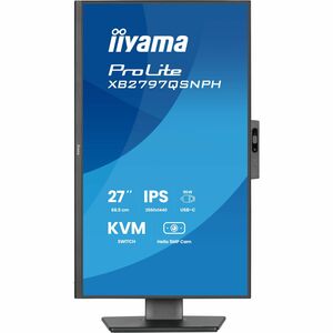 iiyama ProLite XB2797QSNPH-B1 27" Class Webcam WQHD LED Monitor - 16:9 - Matte Black - 68.6 cm (27") Viewable - In-plane S